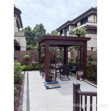 aluminium gazebo roof motorized louver outdoor pergola